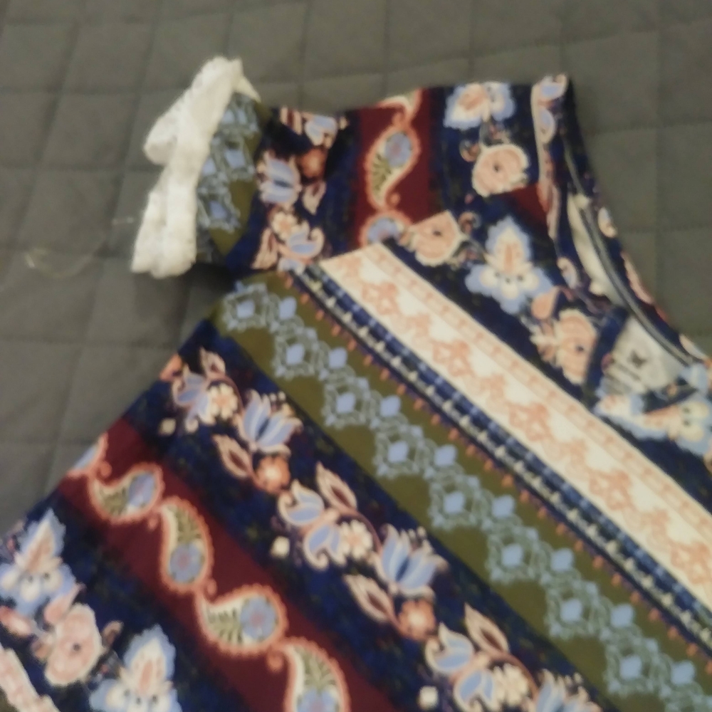 Colorful Patterned Jumpsuit - Picture 8 of 8